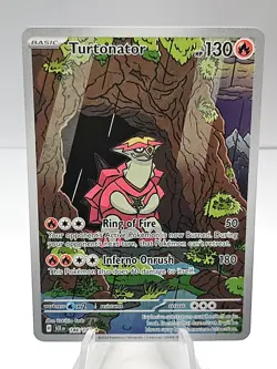 Turtonator 146/142 Stellar Crown Illustration Rare Holo Pokemon TCG - #1 - Image 1