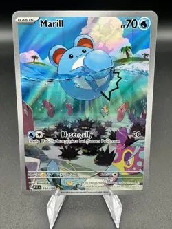 Marill 204/193 Holo Art Rare Pokemon TCG Entwicklungen in Paldea PAL 2023 NM DE - Image 1
