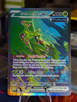 Pokemon TCG Temporal Forces: Iron Leaves ex 203/162 Special Illustration Rare 🔥 - Image 2
