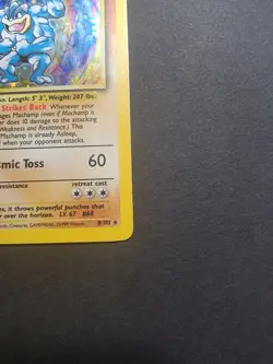 Pokemon Machamp Holo Rare Unlimited Base Set 8/102 1999 100HP - Image 4