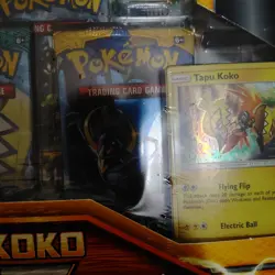 Pokemon Tapu Koko Sun & Moon Box – Factory Sealed – 3Packs - Image 5