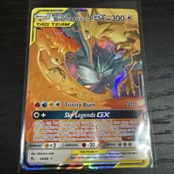 Hidden Fates Holo 2019 Pokemon Sun and Moon Moltres, Zapdos, Articuno GX 44/68 - Image 1
