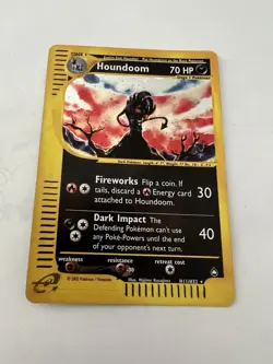 Pokemon TCG Houndoom Aquapolis Holo Rare 2002 H11/H32 - Image 1