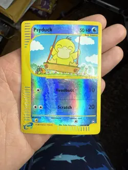 Pokemon AQUAPOLIS 🐥🌊 #104/147 Psyduck - Reverse Holo HP/DMG - Image 1