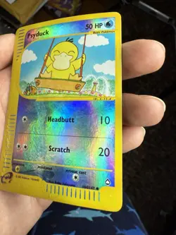 Pokemon AQUAPOLIS 🐥🌊 #104/147 Psyduck - Reverse Holo HP/DMG - Image 4