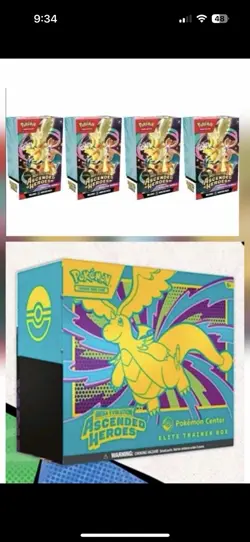 X2 Ascended Heroes Pokemon Center ETB and X4 booster bundles PRESALE/PREORDER! - Image 1