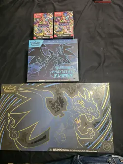 🔥Pokemon Phantasmal Flames UPC ETB & BOOSTER BUNDLE Set Of 3 READY TO SHIP🔥 - Image 1