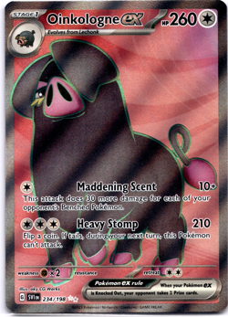 Pokemon TCG Oinkologne ex 234/198 Scarlet & Violet Base Set Holo Rare Near Mint - Image 1