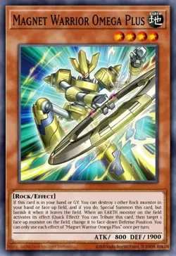 MZMU-EN054 Magnet Warrior Omega Plus Super Rare YuGiOh! PRE ORDER - Image 1