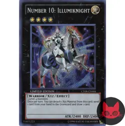 Yugioh Number 10: Illumiknight CT08-EN004 Secret Rare Limited Edition NM - Image 1