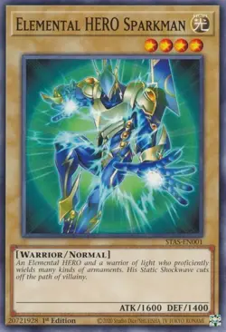 (3x) Elemental HERO Sparkman - STAS-EN001 - NM - Common - 1st edition - Yugioh - Image 1