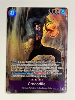 One Piece TCG - Crocodile OP04-060 Alt Alternate Art English Purple - Image 1