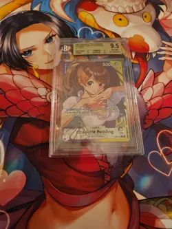 One Piece CCG Charlotte Pudding Alt Art Holo Leader BGS 9.5 GEM MINT TCG - Image 1