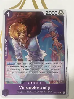 ONE PIECE TCG: Vinsmoke Sanji OP10-063 Rare - Image 1
