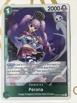 ONE PIECE TCG Perona OP09-034 Rare Emperors in the New World English Foil - Image 1