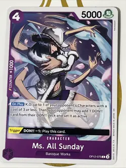 One Piece TCG Ms. All Sunday Legacy Of The Master C OP12-075 NM - Image 1