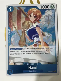 One Piece TCG Nami OP09: Emperors in the New World Foil NM - Image 1