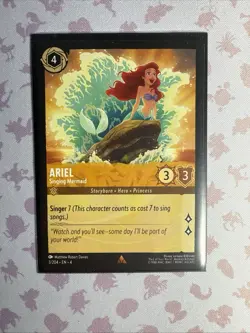 Disney Lorcana Fabled Ariel Singing Mermaid 15/204 NM Rare - Image 1