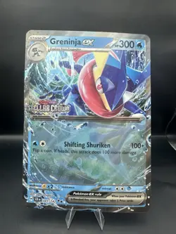 Greninja 041/142 ex Stamped Promo Pokemon Stellar Crown Jumbo Card - Image 1