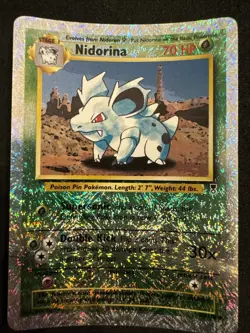 Nidorina 55/110 Legendary Collection 2002 Reverse Holo Pokemon Card TCG - Image 1