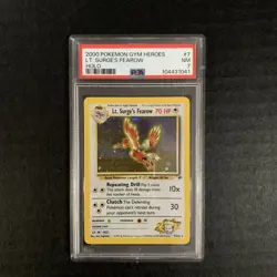 PSA Graded Pokemon Cards Holographic - Dark Arbok, Vaporeon, Fearow, and Koga - Image 3