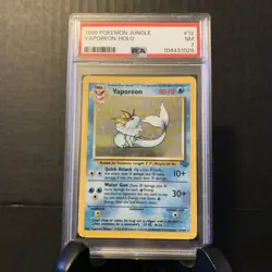 PSA Graded Pokemon Cards Holographic - Dark Arbok, Vaporeon, Fearow, and Koga - Image 4