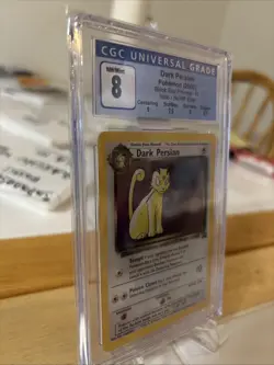 Vintage Dark Persian 17 HP Pokemon Card Black Star Promo, No HP Error, CGC 8 - Image 2