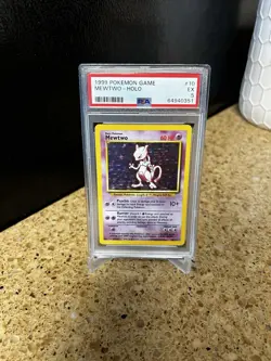 Pokemon Mewtwo Base Set Holo PSA 5 Card 10/102 - Image 1