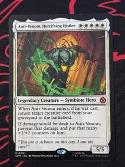 Anti-Venom Horrifying Healer Marvel MTG Spider-Man Non-Foil Card M0001 - Image 1