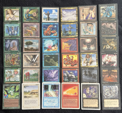 MTG Lot of 36 Old Vintage Reserved List Cards. Fork (HP) Braingeyser (MP) +34 LP - Image 1