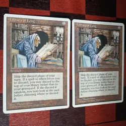 Mtg x2 Library of Leng x2 4TH Fourth Edition, Magic the Gathering Cards - Image 2
