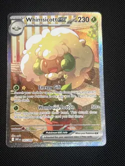 Pokemon TCG Whimsicott EX 165/086 White Flare Special Illustration Rare Card - Image 1