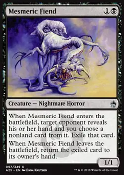 MTG MESMERIC FIEND FOIL EXC - DEMONE MESMERICO - A25 - MAGIC - Image 1