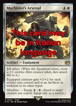 MTG MACHINIST's ARSENAL FOIL EXC - ARSENALE DEL MACCHINISTA 23 - FIN - MAGIC - Image 1