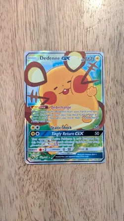 Dedenne GX 195a/214 Unbroken Bonds Sun & Moon ALTERNATE ART Pokemon TCG Card - Image 1