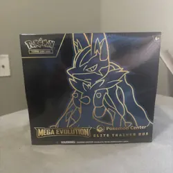 Pokemon Center ETB Mega Evolution Lucario Elite Trainer Box New Sealed - Image 1