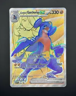 Pokemon TCG Cynthia's Garchomp ex 204 SVP Scarlet & Violet Promo - Image 2