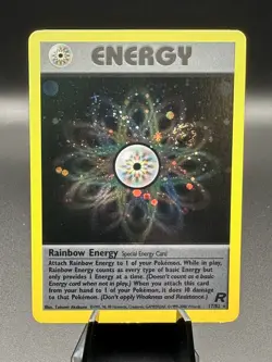 Pokemon Rainbow Energy 17/82 Holo Rare Lightly Played Unlimited Edition - Image 1