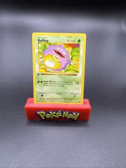 Pokemon Koffing 2 1st edition base set 51/102 Raw NM MT WOTC Rare Vintage 1999 - Image 1