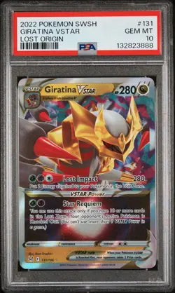 2022 POKEMON SWORD & SHIELD LOST ORIGIN #131 GIRATINA VSTAR PSA 10 - Image 1