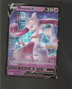 POKEMON MEWTWO V BLACK STAR PROMO SWSH223 2022 - Image 1