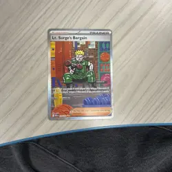 Lt. Surge's Bargain 185/132 Mega Evolution Trainer Full Art Pokemon TCG MINT - Image 1