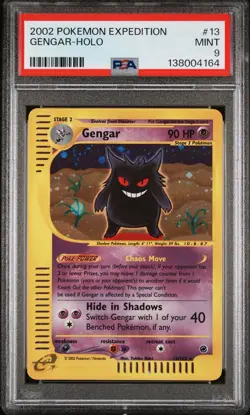 Pokemon Gengar Expedition Holo Rare #13 PSA 9 Mint - Image 1