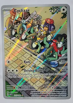 Cyclizar 2023 Pokemon #215 Illustration RARE - Paradox Rift - NEAR MINT - MINT!! - Image 1