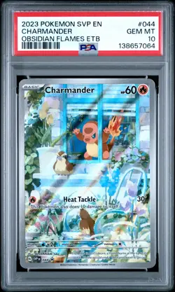 2023 POKEMON SVP EN-SV BLACK STAR PROMO #044 CHARMANDER PSA 10 - Image 1