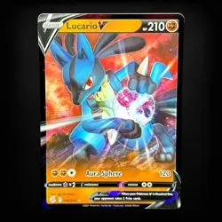Pokemon TCG SWSH08: Fusion Strike Lucario V #146/264 Ultra Rare NM - Image 1