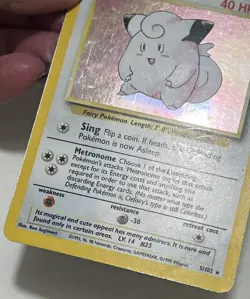 1999 Pokemon TCG Holo Rare CLEFAIRY 5/102 - Image 4