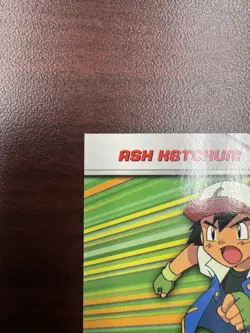 Pokemon Topps Series 3 Ash Ketchum HV1 TV Animation Blue Logo Heroes & Villians - Image 3
