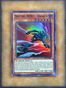 Yugioh Destiny HERO - Dasher OP18-EN004 Super Rare NM - Image 1