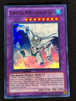 Yugioh Elemental Hero Absolute Zero GENF-ENSE1 Super (NM) - Image 1